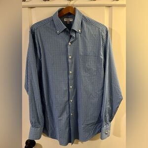 Peter Millar / Geary Performance Twill Sport Shirt / Color: Cape Blue / Size: M